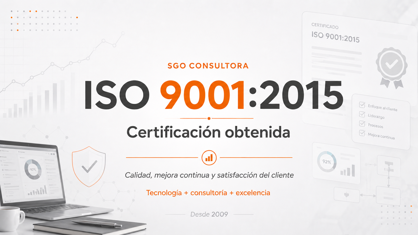 SGO Consultora consolida su compromiso con la calidad: ¡Hemos certificado la norma ISO 9001!